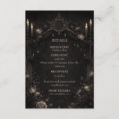 Elegant gothic halloween wedding エンクロージャーカード (正面)