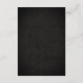 Elegant gothic halloween wedding エンクロージャーカード (裏面)