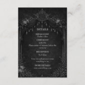 Elegant gothic halloween wedding エンクロージャーカード (正面)