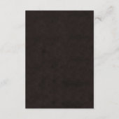 Elegant gothic halloween wedding エンクロージャーカード (裏面)