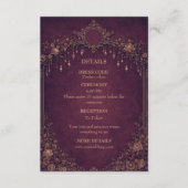 Elegant gothic halloween wedding エンクロージャーカード (正面)