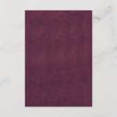 Elegant gothic halloween wedding エンクロージャーカード (裏面)