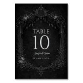 Elegant Gothic Halloween Wedding Table number テーブルナンバー (裏面)