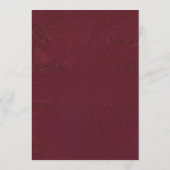 Elegant Gothic Romance Wedding  メニュー (裏面)