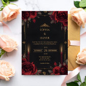 Elegant Gothic Romance Wedding  招待状