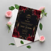 Elegant Gothic Romance Wedding  招待状