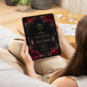 Elegant Gothic Romance Wedding  招待状