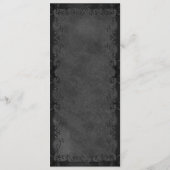 Elegant Gothic Wedding Menu メニュー (裏面)