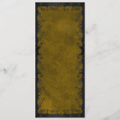 Elegant Gothic Wedding Menu メニュー (裏面)