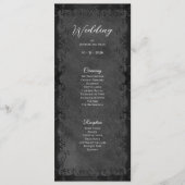 Elegant Gothic Wedding Program メニュー (正面)