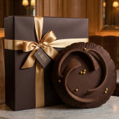Elegant Gourmet Dark Chocolate Truffle Decadent ラウンドクッション