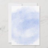 Elegant Gown Illustration with  Bridal Shower 招待状 (裏面)