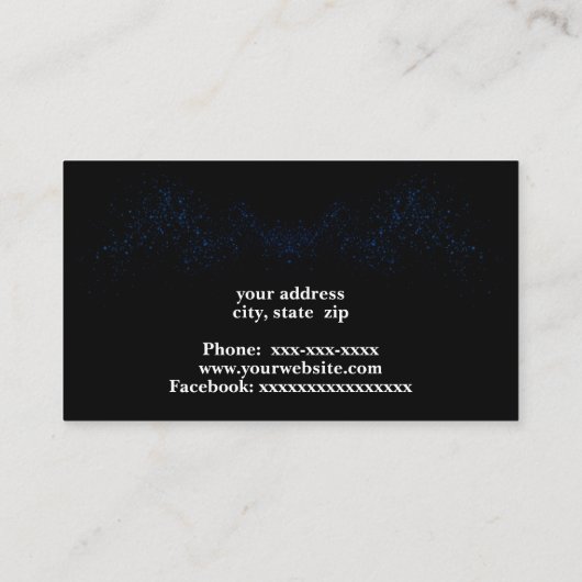 Elegant gown silhouette 名刺 (裏面)