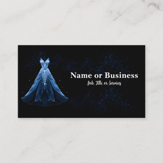 Elegant gown silhouette 名刺 (正面)