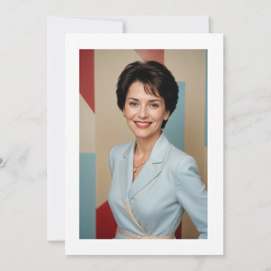 Elegant Graceful White Orchid Bouquet & Candles  招待状 (裏面)