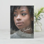 Elegant Grad | Photo and Modern Calligraphy 案内状 (スタンド正面)