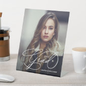 Elegant Grad Script Photo Graduation Party 台座サイン (インサイチュ)