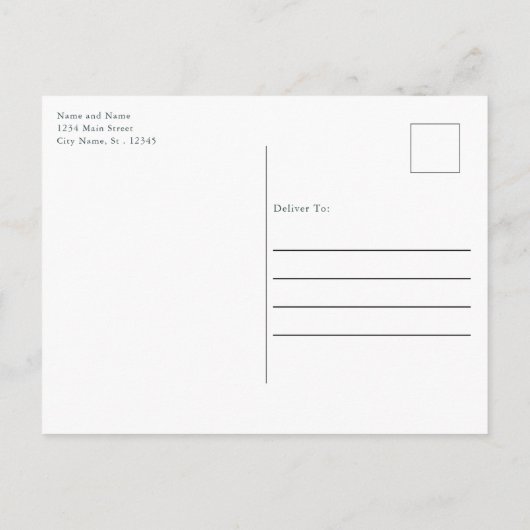 Elegant Graduation Announcement Black and Silver ポストカード (裏面)