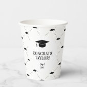 Elegant Graduation Cap Personalized 紙コップ (正面)