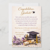 Elegant Graduation Card  シーズンカード (正面)