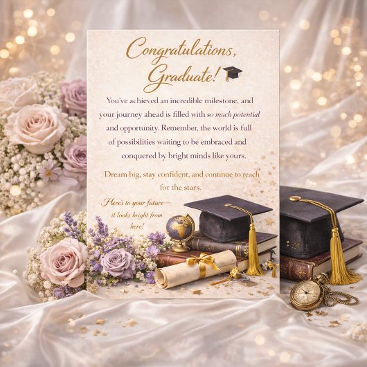 Elegant Graduation Card  シーズンカード