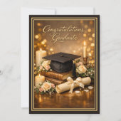 Elegant Graduation Card with Inspirational Message シーズンカード (正面)