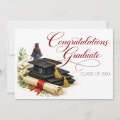 Elegant Graduation Card with Spiritual Greeting シーズンカード (正面)