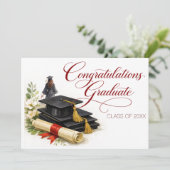 Elegant Graduation Card with Spiritual Greeting シーズンカード (スタンド正面)