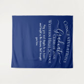 Elegant Graduation Celebration Design タペストリー (正面(横))