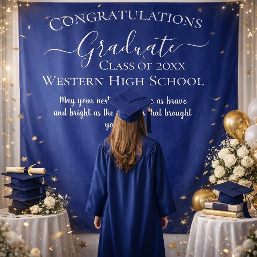 Elegant Graduation Celebration Design タペストリー
