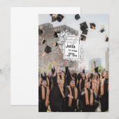 Elegant Graduation Celebration Invitation 2026 招待状 (正面/裏面)