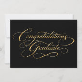 Elegant Graduation Congratulations Design シーズンカード (正面)