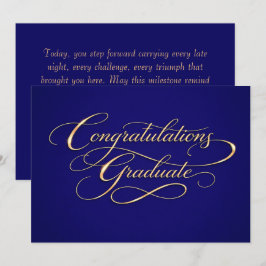 Elegant Graduation Congratulations Design シーズンカード