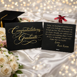 Elegant Graduation Congratulations Design シーズンカード