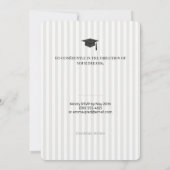 Elegant Graduation Invitation Template, Modern 招待状 (裏面)