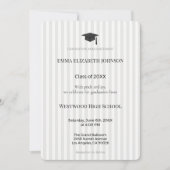 Elegant Graduation Invitation Template, Modern 招待状 (正面)