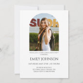 Elegant Graduation modern 招待状 (裏面)