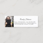Elegant Graduation Name Card - Photo Card コーリングカード (裏面)