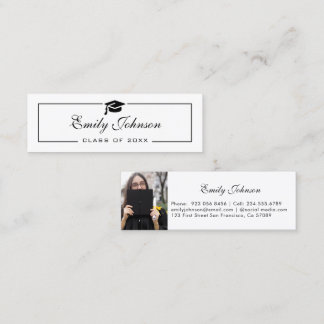Elegant Graduation Name Card - Photo Card コーリングカード