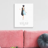 Elegant Graduation Name University Year  キャンバスプリント (インサイチュ (リビング))