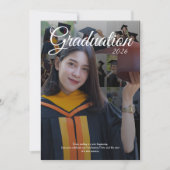 Elegant Graduation Party 2026 Photo Collage 招待状 (正面)