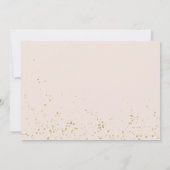 Elegant Graduation Party Save The Date Gold Glitte 招待状 (裏面)