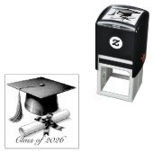 Elegant Graduation Self Inking Rubber Stamp セルフインキングスタンプ (インサイチュ)