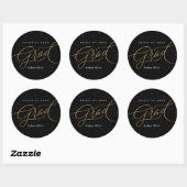Elegant Graduation Sticker ラウンドシール (シート)