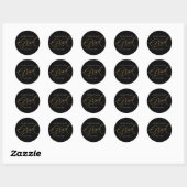 Elegant Graduation Sticker or Envelope Seal ラウンドシール (シート)