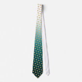 Elegant Graduation Tie Gold Mortarboard Pattern ネクタイ (正面)
