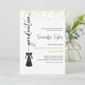 Elegant Graduation with Photo Invitation 招待状 (スタンド正面)