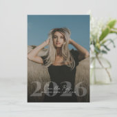 Elegant Graduation Year Photo Overlay 招待状 (スタンド正面)