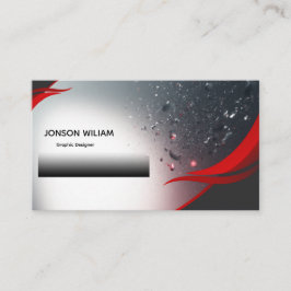 Elegant Graphic Designer Business Card | Custom 名刺