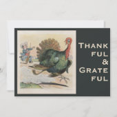 Elegant Grateful and Thankful Bryan’s Thanksgiving シーズンカード (正面)